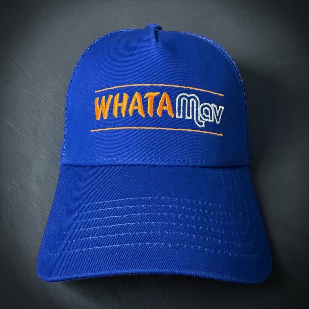 Whataburger Dallas Mavericks WhataMav Trucker Hat Blue 75th Anniversary OSFM